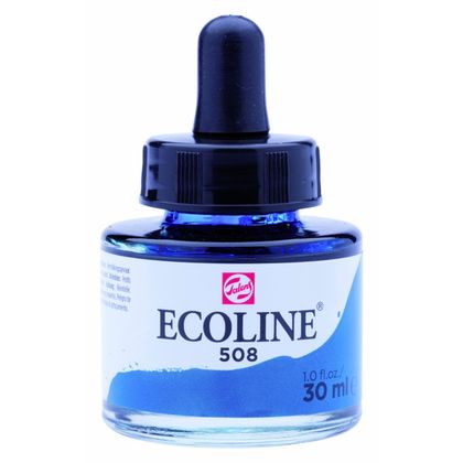 Краски жидкая акварель "ECOLINE" 508 прусский синий 30 мл.