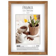 Фоторамка 21*30 см, 17 мм "OfficeSpace №2" дерев., со стеклом, дуб