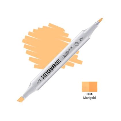Маркер перм., худ. "Sketchmarker" двусторонний, O34, ноготки