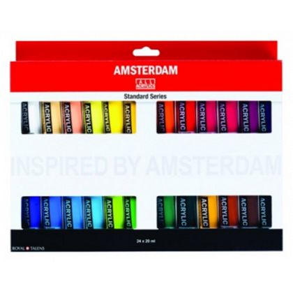 Краски акриловые "Amsterdam" набор 6 цв., 20 мл., туба