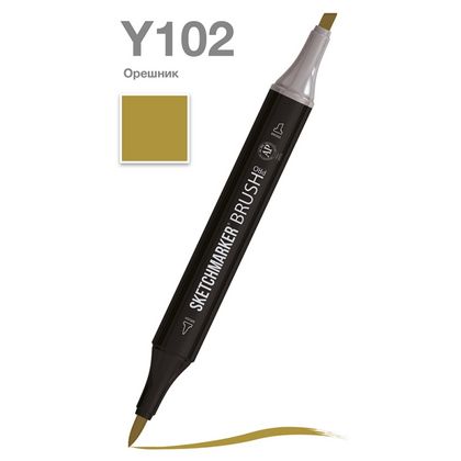 Маркер перм., худ. "Sketchmarker Brush" двусторонний, Y102, орешник