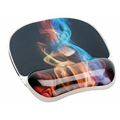 коврик для мыши Fellowes с подушкой РАДУЖНЫЙ ДЫМ, Photo Gel™