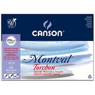 Блок-склейка бумаги для акварели "Montval" снежное зерно, А3, 270 г/м2, 12 л.
