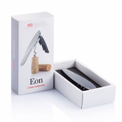 Штопор "Eon" метал., серебристый/черный