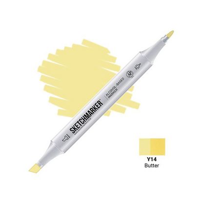 Маркер перм., худ. "Sketchmarker" двусторонний, Y14, масло