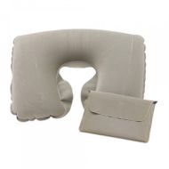 Подголовник-подушка д/путешествий "Comfortable" 35*23*9 см, ПВХ, серый