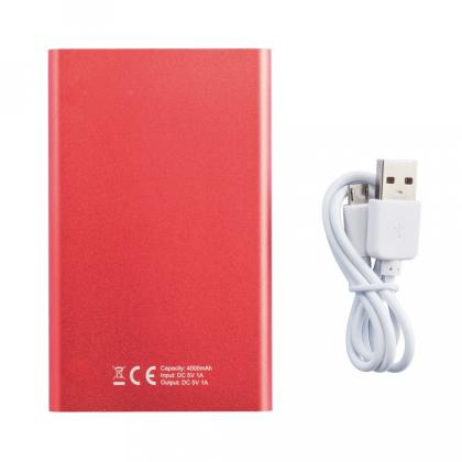 Зарядное устройство (аккумулятор) Power Bank "P324.952" 4000, серебристый/белый