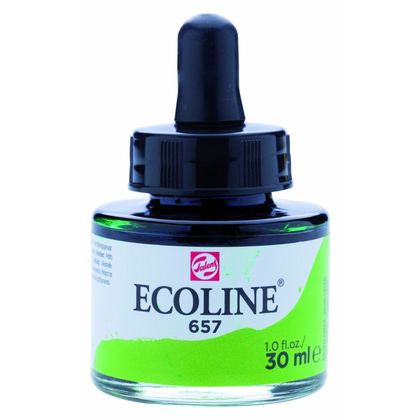 краски жидкая акварель "ECOLINE" 657 зелёная бронза 30 мл.