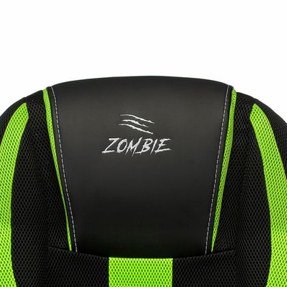 Кресло игровое Бюрократ Zombie 9 черный/синий текстиль/эко.кожа крестовина пластик