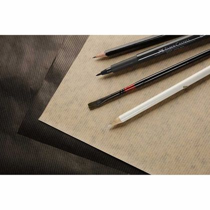 Бумага крафт для рисования 0,70*3м белая, рулон