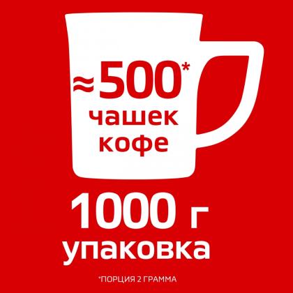 Кофе "Nescafe" натур. растворим. с доб. жар. мол., 1000 гр., пак., Classic