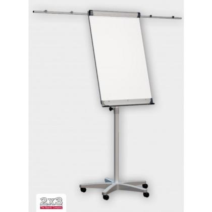 Флипчарт "Mobilchart Pro" 70*100 см, бел. полимер, на колесах, 2х3