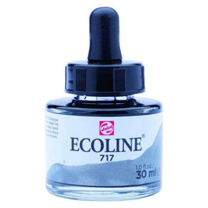 Краски жидкая акварель "ECOLINE" 717 серый холодный 30 мл.