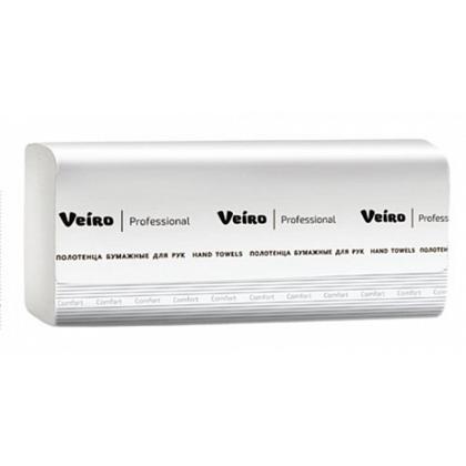 Полотенца бумажные  Veiro Professional Comfort V - сложение 250 листов, 1 слой