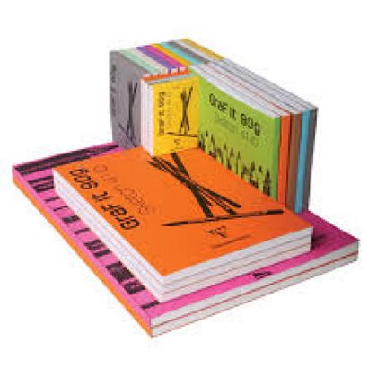 Скетчбук "Graf It" A5, 90г/м2, 80л., скоба, черный