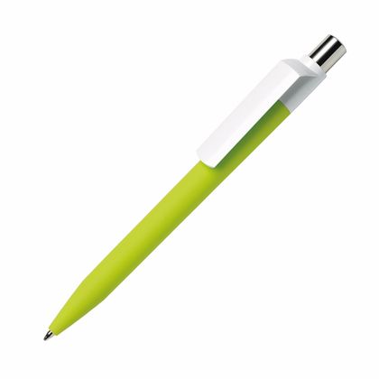Ручка шарик/автомат "Dot GOM CB CR" 1,0 мм, пласт., софт., белый, стерж. синий
