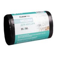 Мешки для мусора 35л 50 шт/рулон ПНД Cleanton 12мкм 45*55см цв.черный
