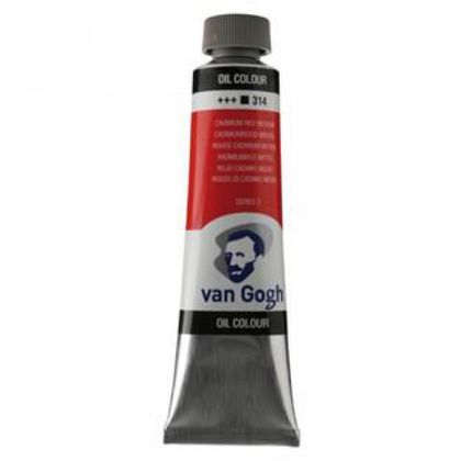 Краски масляные "Van Gogh" 314 кадмий красный средний, 40 мл., туба