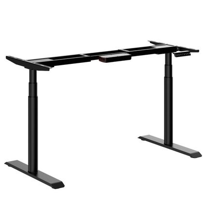 Каркас стола с эл. приводом двухмоторный AOKE AK2YJYT-ZY3-A.BL (1075-1800)*600мм, цвет черный,круглые ножки