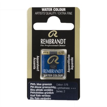 Краски акварельные "Rembrandt" 576 сине-зеленый ФЦ, кювета