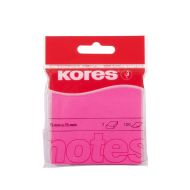 Бумага д/з на кл. осн. 75*75 мм "Kores" 100 л., розовый неон