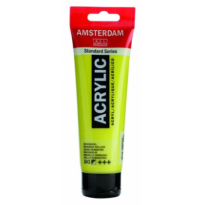 Краски акриловые "Amsterdam" 243 зелено-желтый, 120 мл., туба