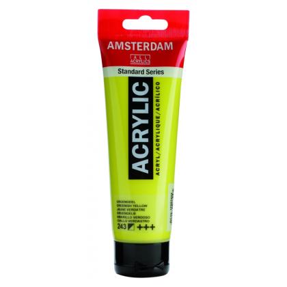 Краски акриловые "Amsterdam" 243 зелено-желтый, 120 мл., туба