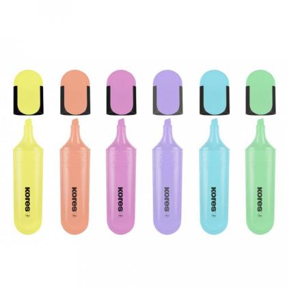 Набор маркеров текстовых "Bright Liner Pastel" 6 шт., ассорти