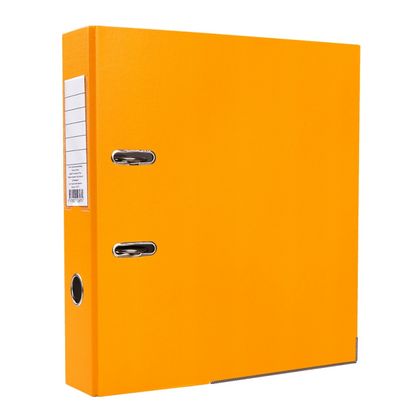 Папка регистратор А4, ПВХ Эко, 75 мм. "OfficeStyle" оранжевый