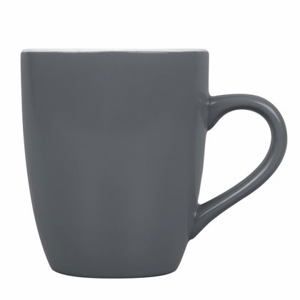 Кружка керам., 360 мл. "Tulip" серый/белый