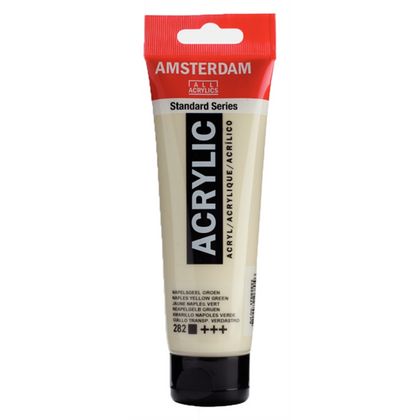 Краски акриловые "Amsterdam" 282 неаполитанский желто-зеленый, 120 мл., туба