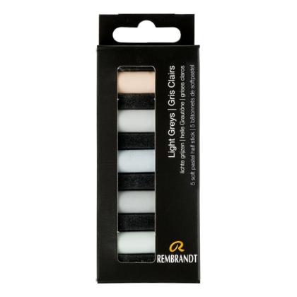 Пастель мягкая "Rembrandt Half Pastel" набор, 5 цв., светлые серые