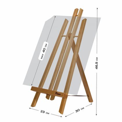Мольберт настольный "Лира" TE-13-50, бук, холст до 40 см