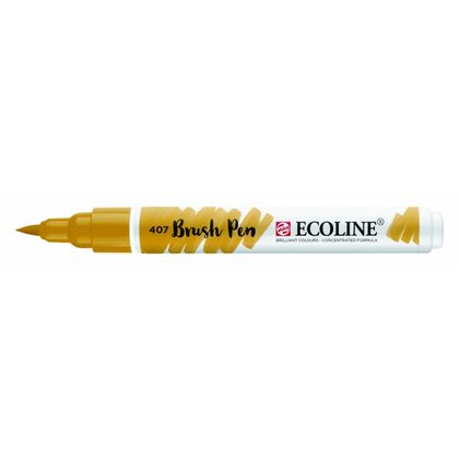 Маркер акварельный "Ecoline" 407 охра темная