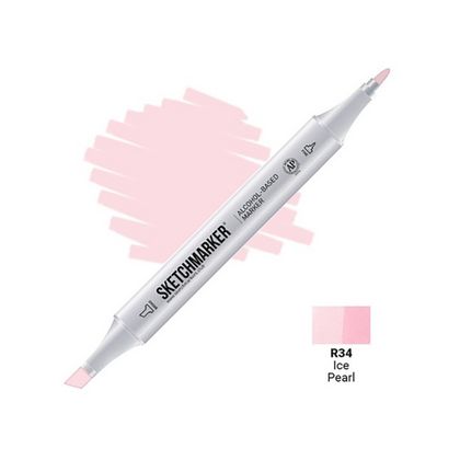 Маркер перм., худ. "Sketchmarker" двусторонний, R34, жемчужный ледяной