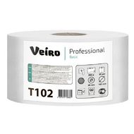 Бумага туалетная  Veiro Professional Basic в средних рулонах  200 м,1 слой