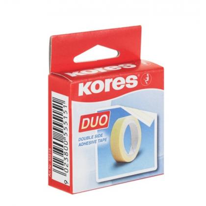 Клейк. лента двусторонняя 15 мм*5 м "Kores"