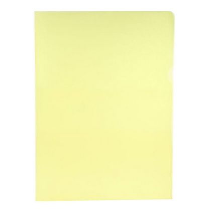 Папка уголок А4, 115 мк. "Inter-folia" желтый