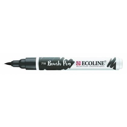 Маркер акварельный "Ecoline" 718 серый теплый