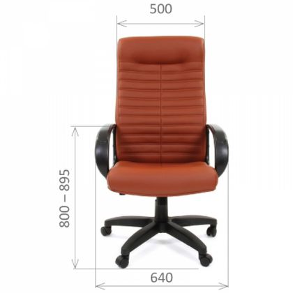 Кресло д/руководителя CHAIRMAN 480 LT экокожа, черный