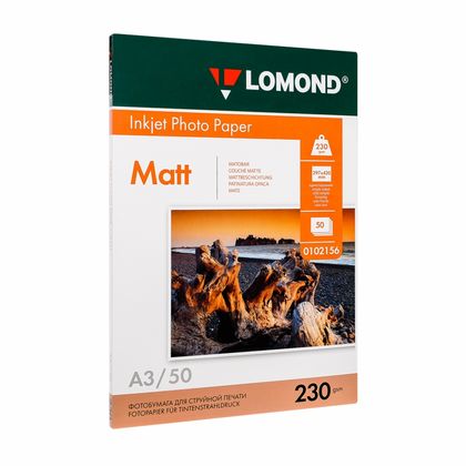 Фотобумага А4, 205 г/м, 25 л., матов., одностор. "Lomond"