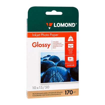 Фотобумага А4, 215 г/м, 25 л., глянц., одностор. "Lomond"
