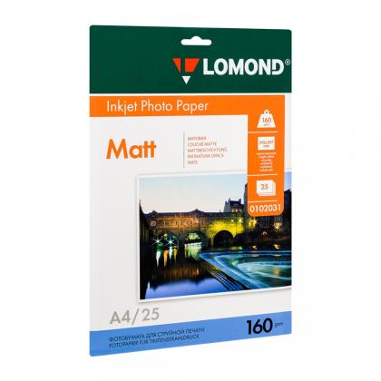 Фотобумага А4, 220 г/м, 50 л., матов., двустор. "Lomond"