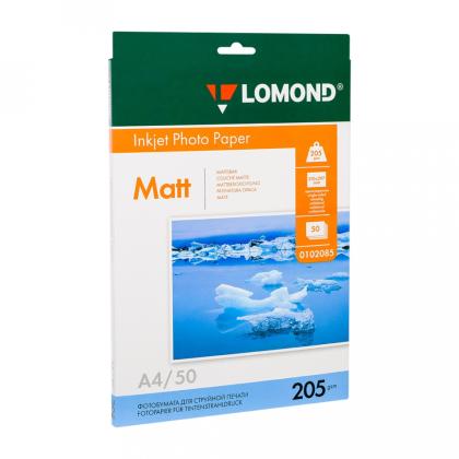 Фотобумага А4, 220 г/м, 50 л., матов., двустор. "Lomond"