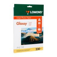 Фотобумага А4, 230 г/м, 50 л., глянц., одностор. "Lomond"