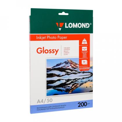 Фотобумага А5, 230 г/м, 50 л., глянц., одностор. "Lomond"