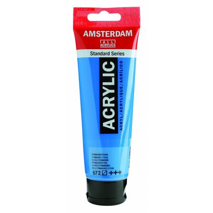 Краски акриловые "Amsterdam" 572 голубой основной, 120 мл., туба
