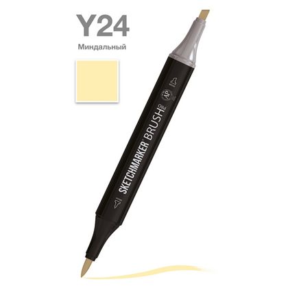 Маркер перм., худ. "Sketchmarker Brush" двусторонний, Y24, миндальный