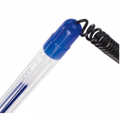 Ручка шарик. на подставке "Counter Pen", 0.5 мм, пласт., прозрачн.,, стерж. синий