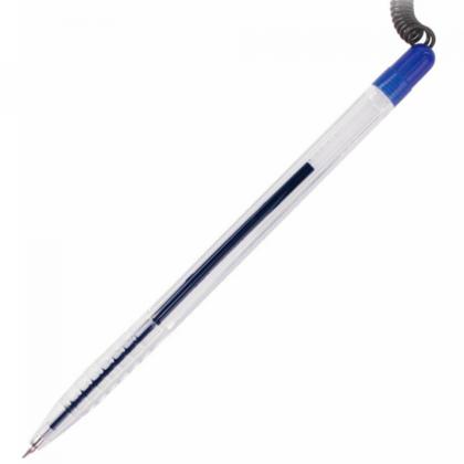 Ручка шарик. на подставке "Counter Pen", 0.5 мм, пласт., прозрачн.,, стерж. синий